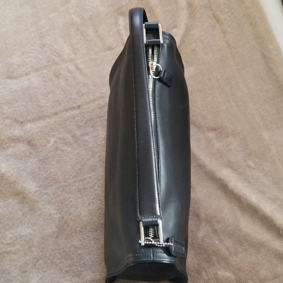 New large COACH black leather shoulder bag - Picture 3 of 6